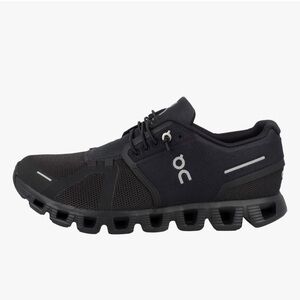 On Cloud 5 All Black Running Shoes - Men’s - Size 7.5